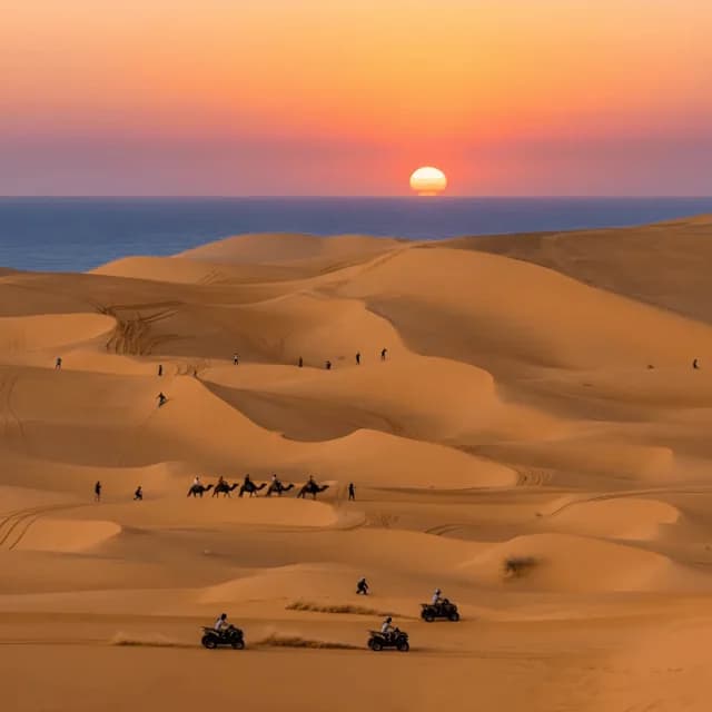 تزلج على الرمال قرب أكادير