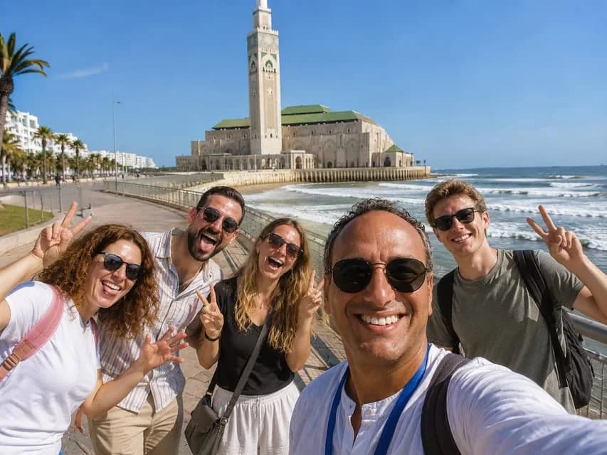 Hassan-II.-Moschee und Medina von Casablanca
