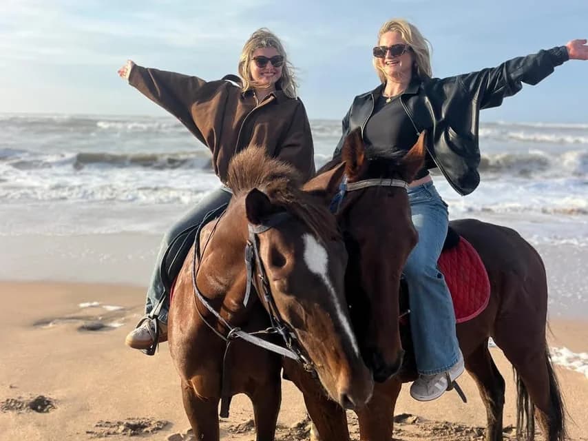 Pferd am Strand von Casablanca