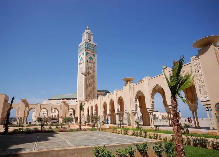 Hassan-II.-Moschee am Ozean