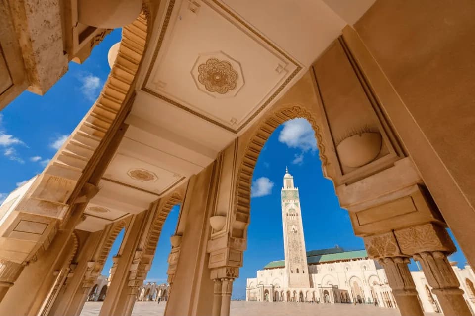 Minarett der Hassan-II.-Moschee