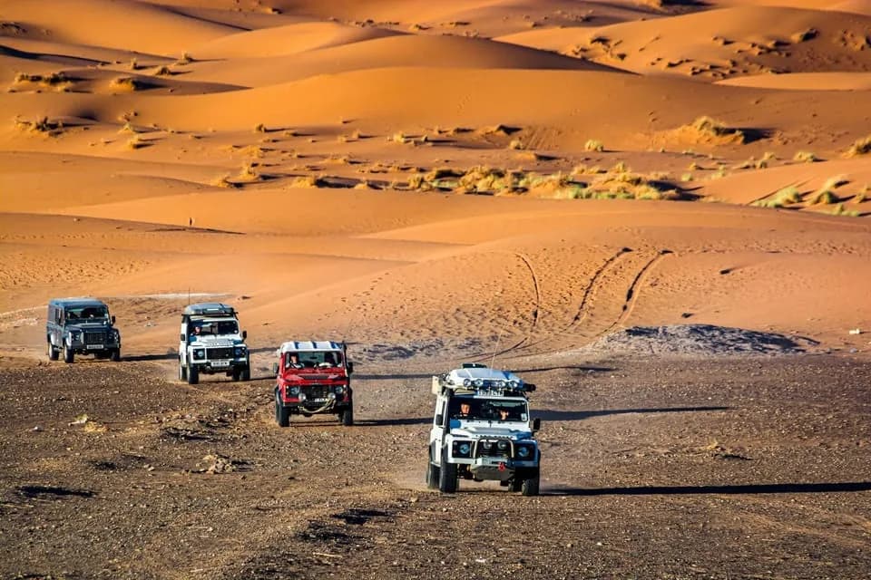 4x4 في صحراء الداخلة البيضاء