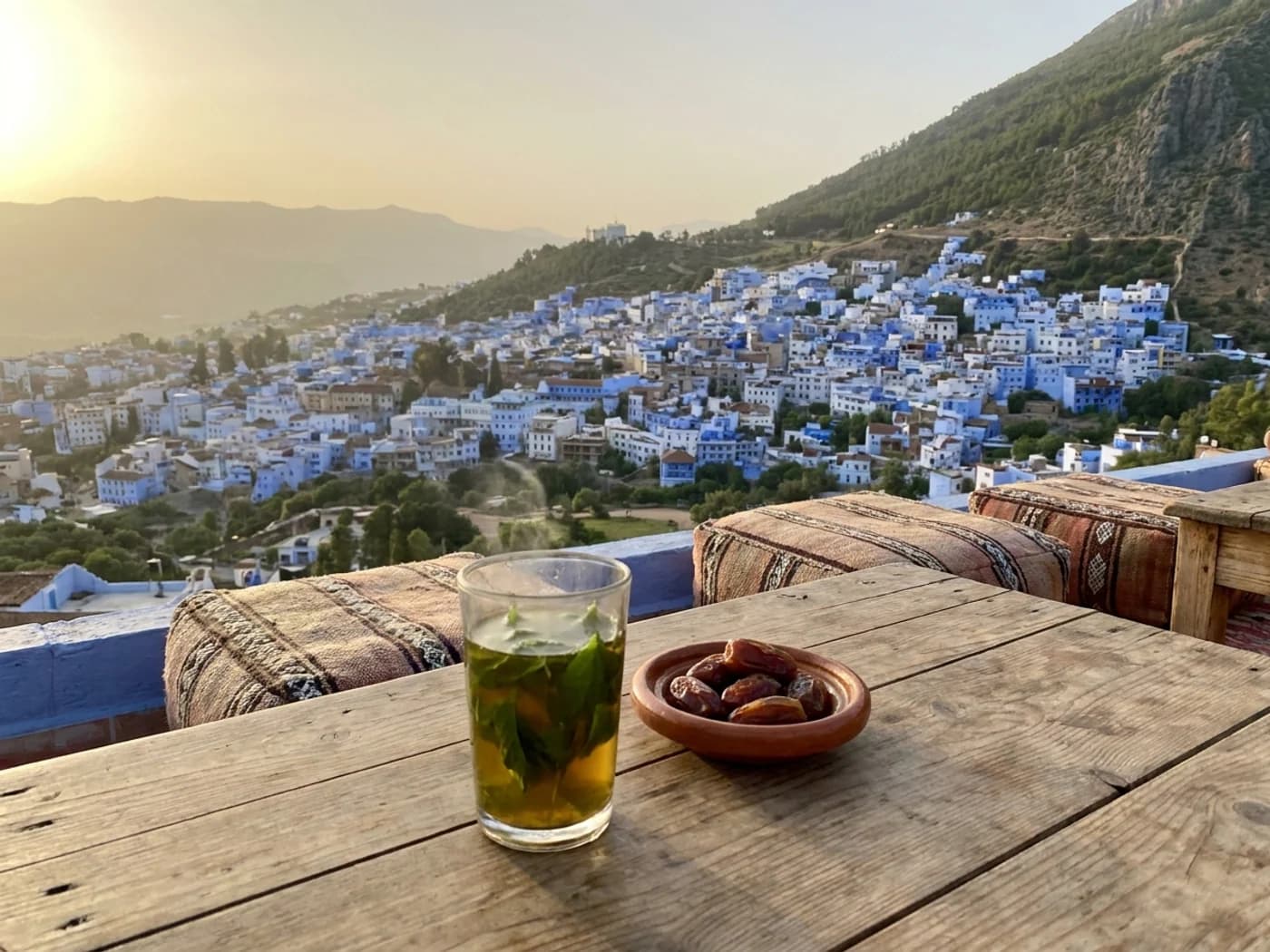 Vue sur Chefchaouen depuis Dar Echchaouen