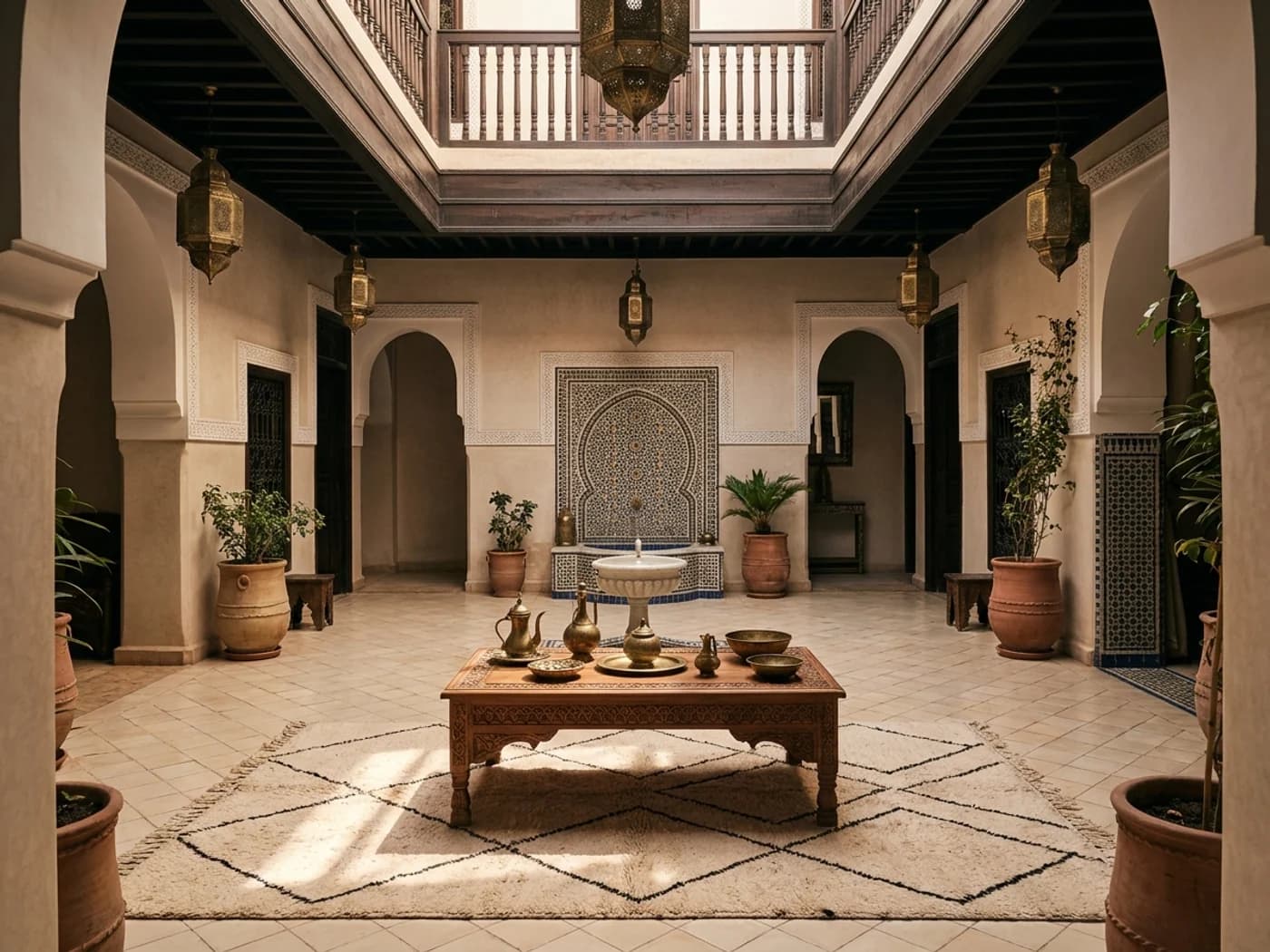 Patio antique du Riad Kniza